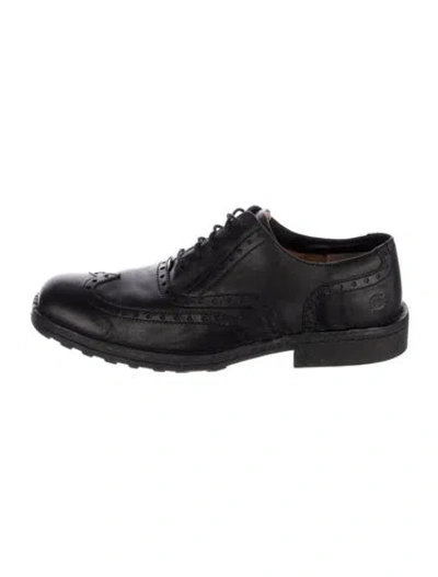 Pre-owned Born Leather Brogues In Black