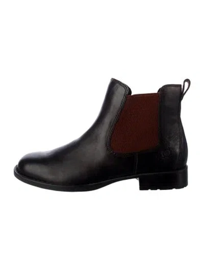 Pre-owned Born Leather Chelsea Boots In Brown