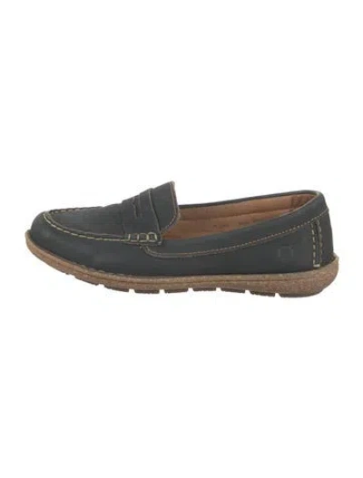 Pre-owned Born Leather Loafers In Brown