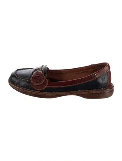 Pre-owned Born Leather Loafers In Brown