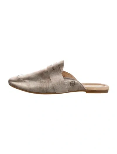 Pre-owned Born Leather Mules In Multicolor