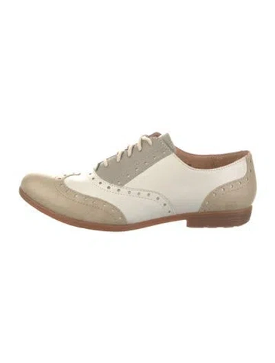 Pre-owned Born Leather Oxfords In Neutral