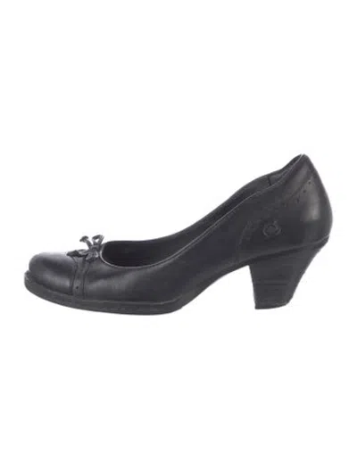 Pre-owned Born Leather Pumps In Black