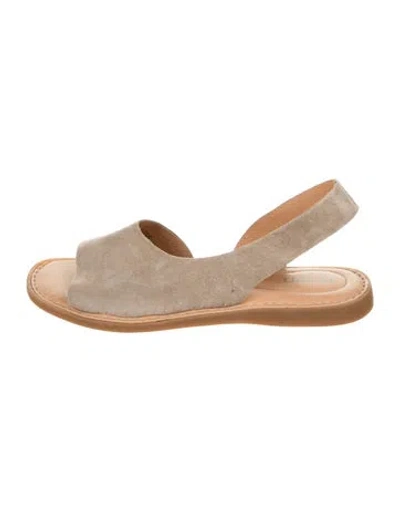 Pre-owned Born Leather Sandals In Neutrals