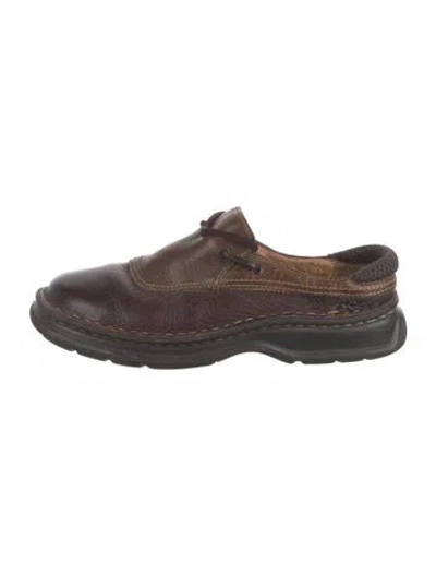 Pre-owned Born Leather Sneakers In Brown
