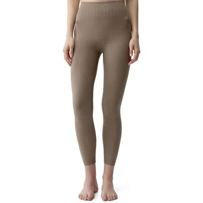 Born Living Yoga Annapurna Seamless 7/8 Sports Legging In Brown