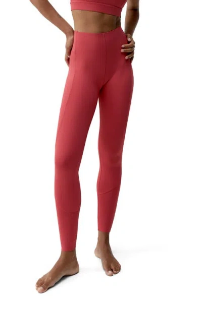 Born Living Yoga Denise Performance High Rise Sport Legging In Red
