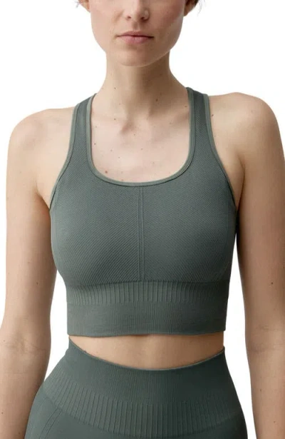 Born Living Yoga Eris Medium-support Performance Sports Top In Brown