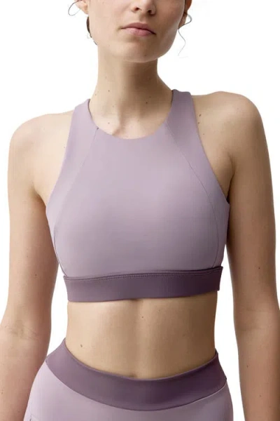 Born Living Yoga Fiorella High Support Performance Sport Top In Purple