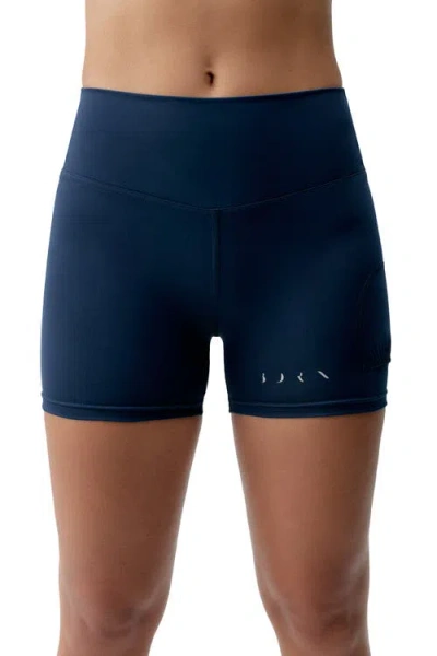 Born Living Yoga Laver Performance Sport Short In Blue
