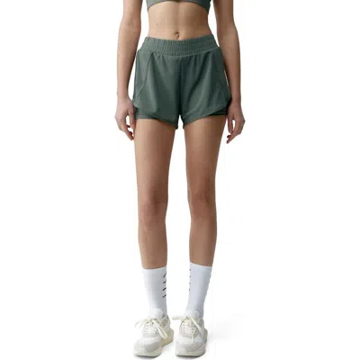 Born Living Yoga Padma 2.0 Performance Sports Short In Brown