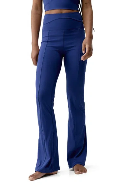 Born Living Yoga Saori Performance High Rise Sport Legging In Blue