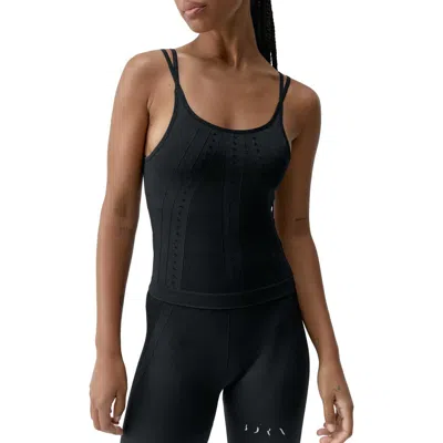 Born Living Yoga Shantala Medium Support Seamless Sport Top In Black