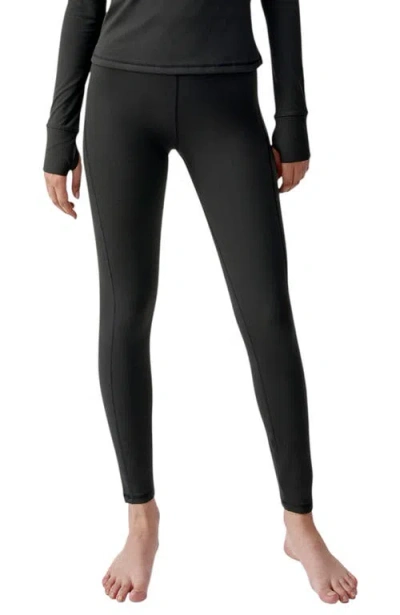 Born Living Yoga Warm Performance High Rise Sport Legging In Black