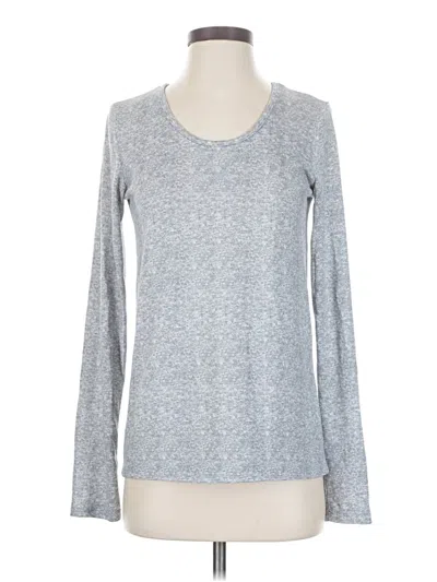 Pre-owned Born Long Sleeve Top Gray Crew Neck Tops