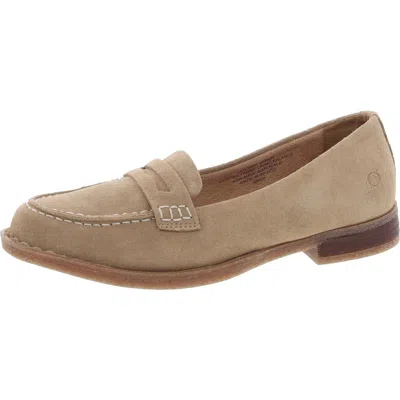 Born Marlo Womens Cushioned Footbed Faux Suede Loafers In Multi