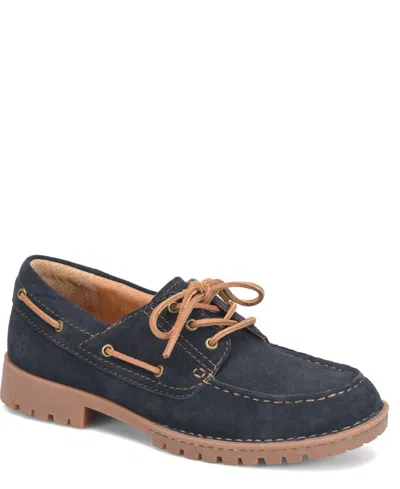 Born Men's Explorer Eye Boat Shoe In Blue