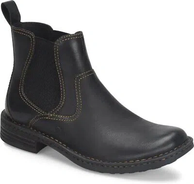 Pre-owned Born Men's Hemlock Boot Black Full Grain Leather - H32603, Black F/g