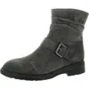 Born Midway Womens Slouchy Suede Ankle Boots In Grey