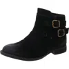 Born Moraga Womens Zipper Suede Booties In Black