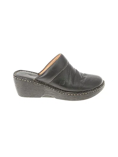 Pre-owned Born Mule/clog In Black