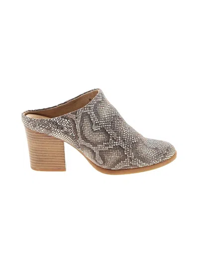 Pre-owned Born Mule/clog In Gray