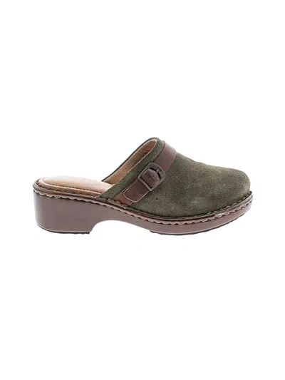 Pre-owned Born Mule/clog In Green