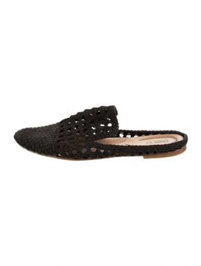Pre-owned Born Mules In Black
