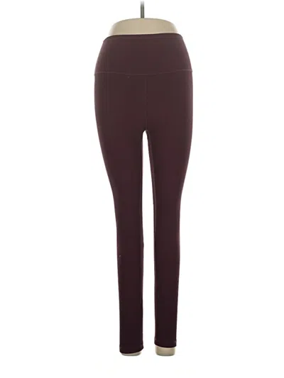 Pre-owned Born Primitive Active Pants In Burgundy