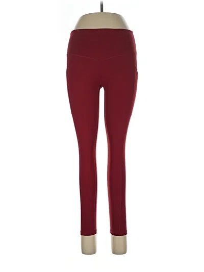 Pre-owned Born Primitive Active Pants In Burgundy