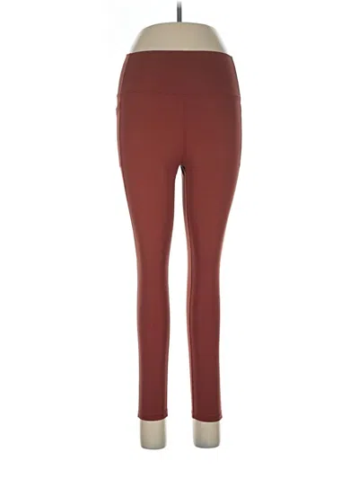 Pre-owned Born Primitive Active Pants In Burgundy