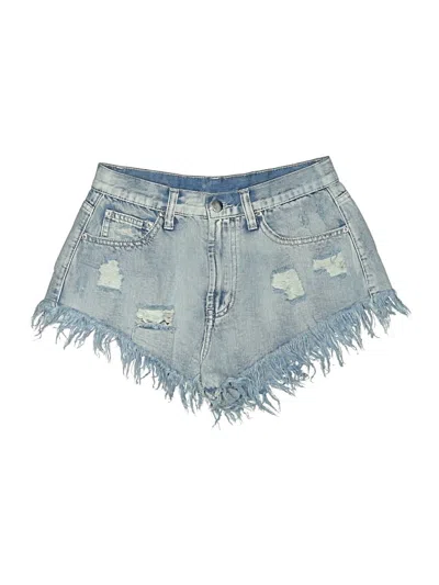 Pre-owned Born Primitive Denim Shorts In Blue