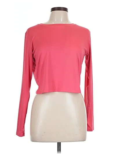 Pre-owned Born Primitive Long Sleeve Top Pink Boatneck Tops