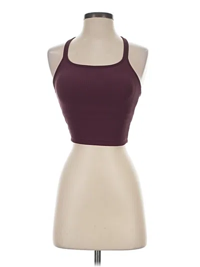 Pre-owned Born Primitive Tank Top Burgundy Halter Neckline Tops