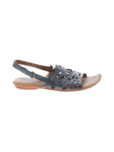 Pre-owned Born Sandals In Blue