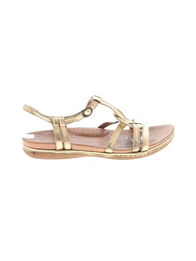 Pre-owned Born Sandals In Gold