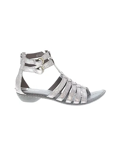 Pre-owned Born Sandals In Silver