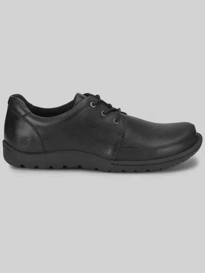 Born Shoes Nigel 3-eye Moc Toe Shoes In Black