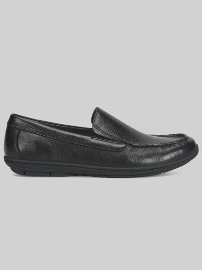 Born Shoes Weston Moc Toe Loafers In Black