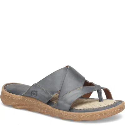Born Sorja Sport Br0056634 Sandals Women's Navy Leather Slip On Rhs8256 In Blue