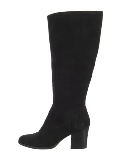 Pre-owned Born Suede Boots In Black