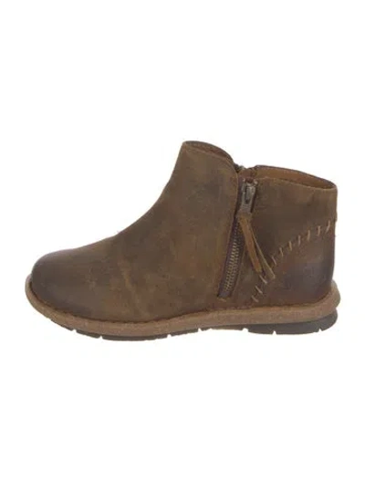 Pre-owned Born Suede Boots In Brown