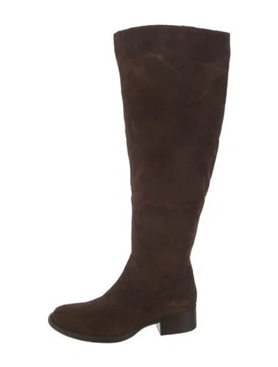 Pre-owned Born Suede Boots In Brown