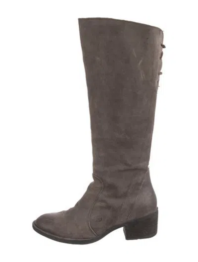 Pre-owned Born Suede Boots In Brown