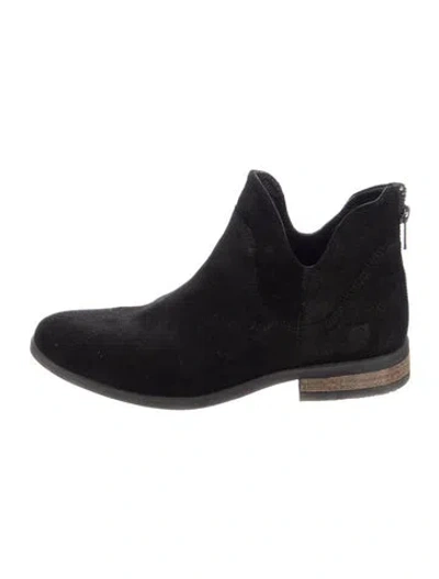 Pre-owned Born Suede Chelsea Boots In Black