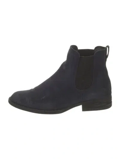 Pre-owned Born Suede Chelsea Boots In Blue