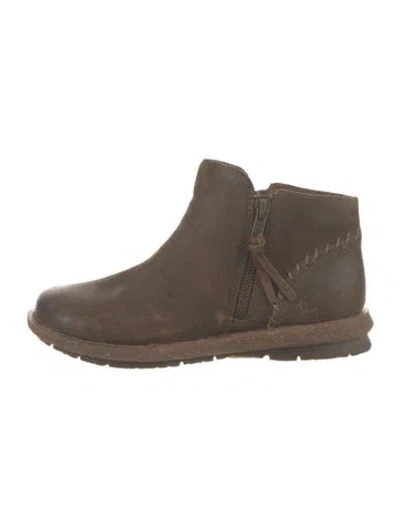 Pre-owned Born Suede Chelsea Boots In Brown