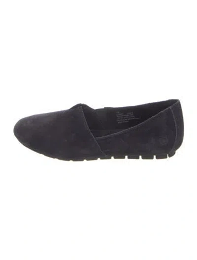 Pre-owned Born Suede Flats In Blue