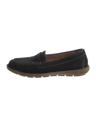 Pre-owned Born Suede Loafers In Black