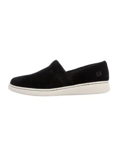 Pre-owned Born Suede Loafers In Black